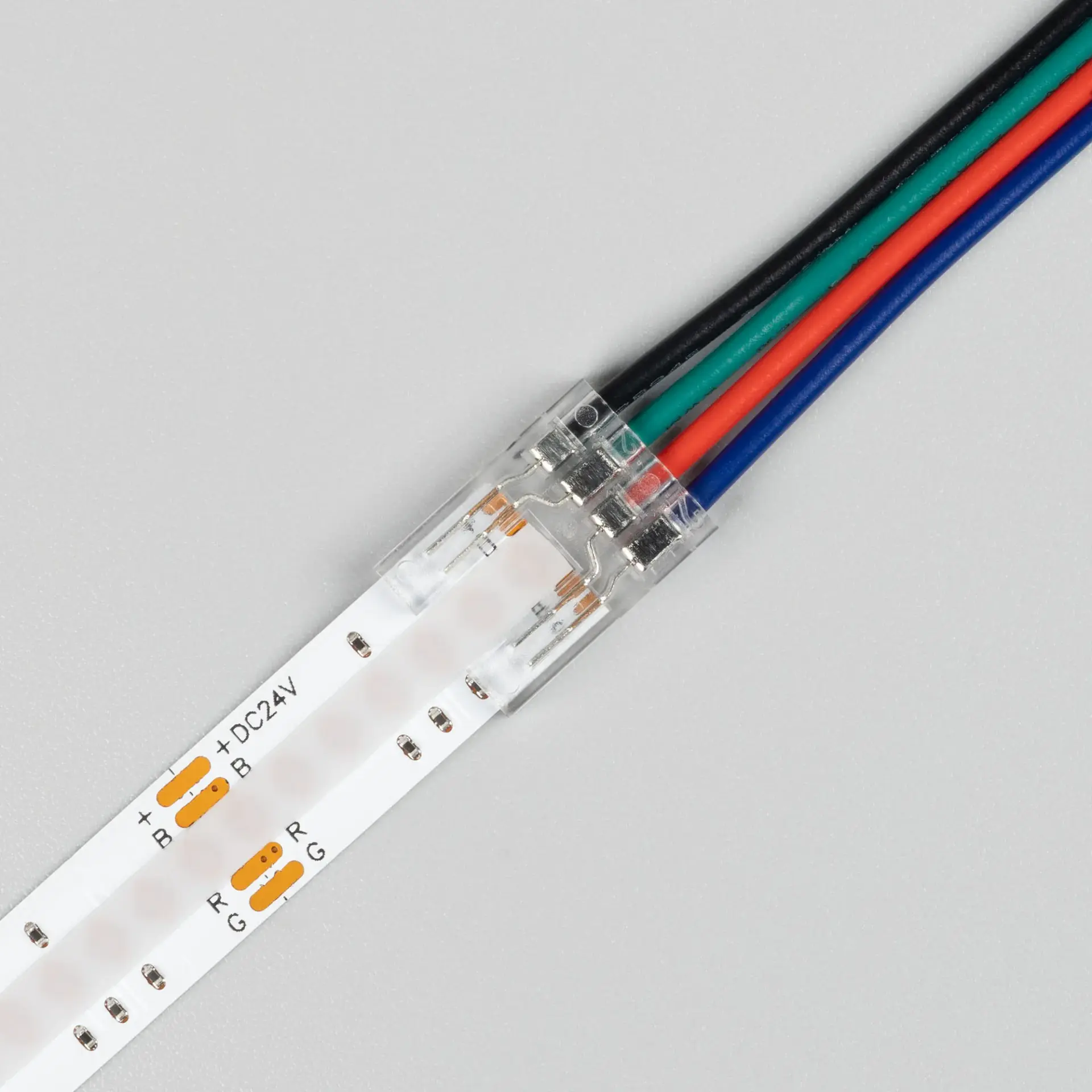 Коннектор COB-RGB-10mm-4pin-STW-L150