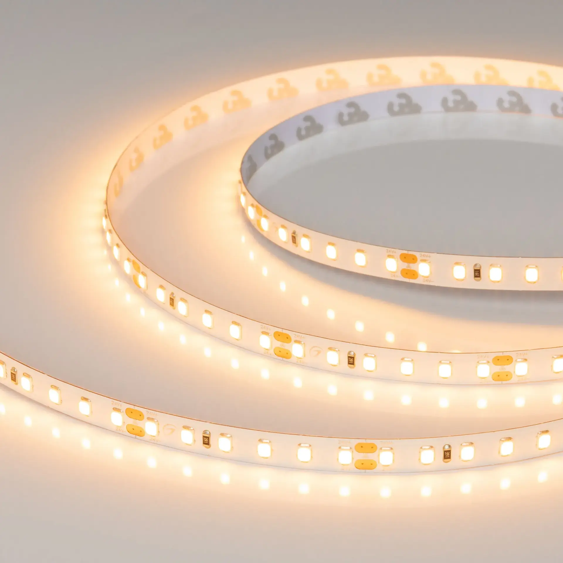 Светодиодная лента UL-A120-8mm 24V Warm2400 (9.6 W/m, IP20, 5m)