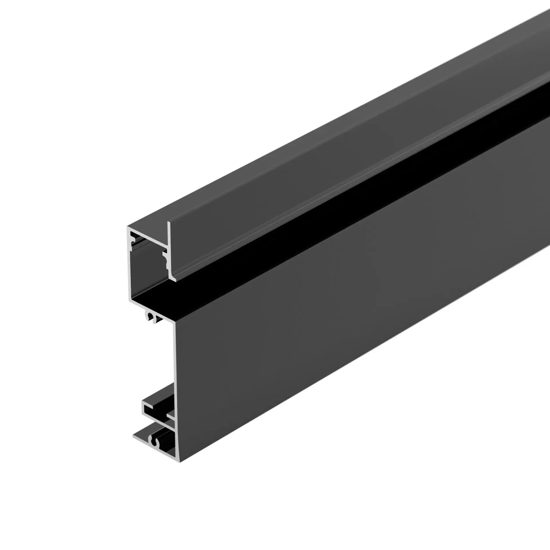 Профиль PLINTUS-H73-F-2000 BLACK, ракурс 3