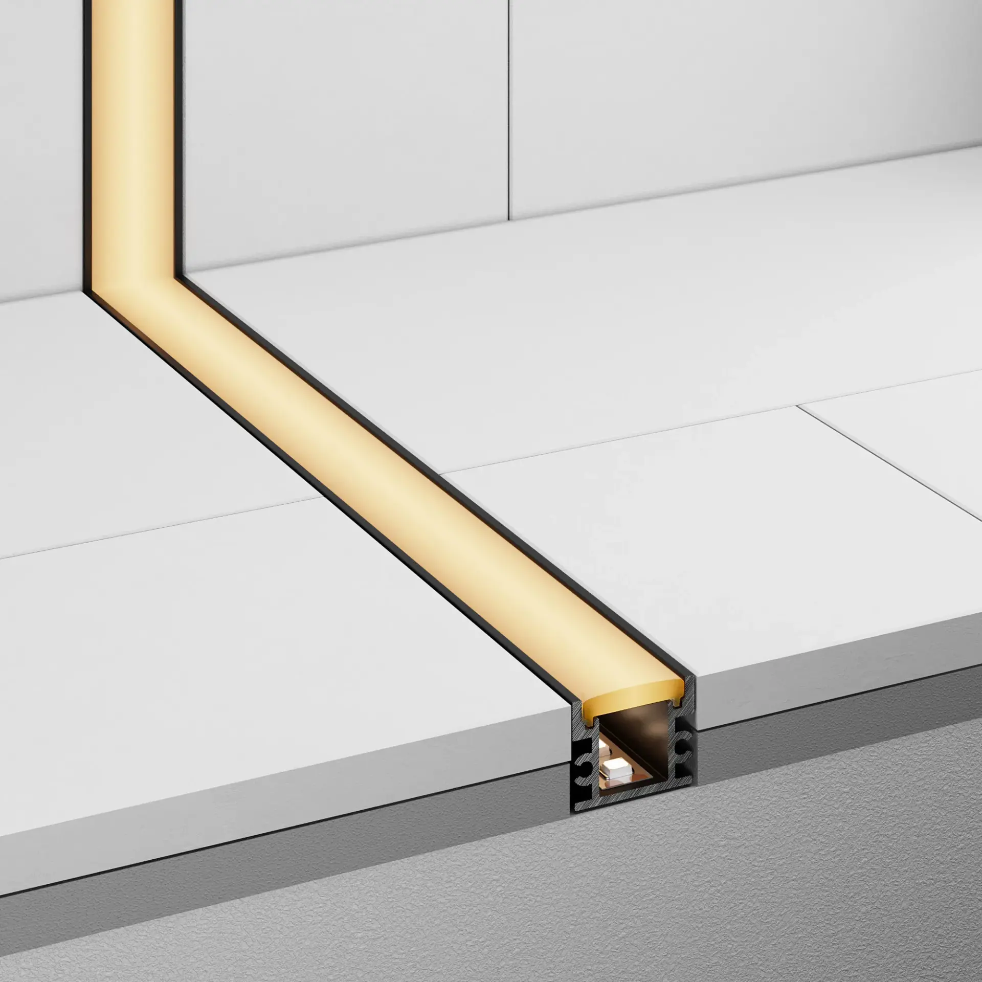 Профиль FLOOR18-H15-3000 ANOD BLACK