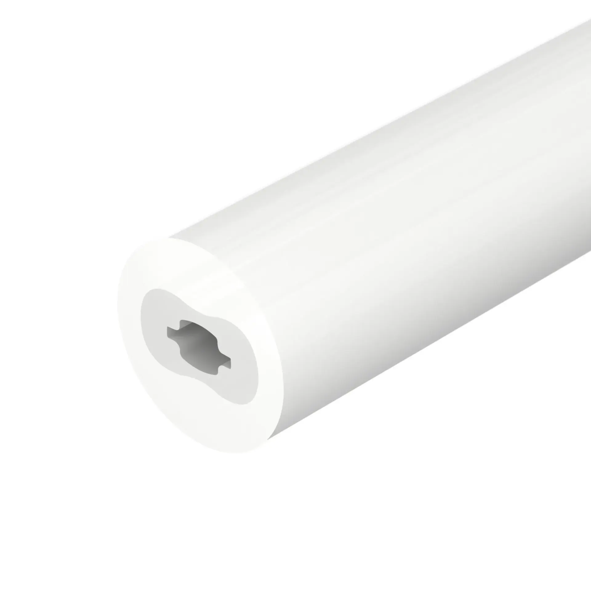 Силиконовый профиль WPH-FLEX-D22-360deg-S8-5m WHITE, ракурс 3