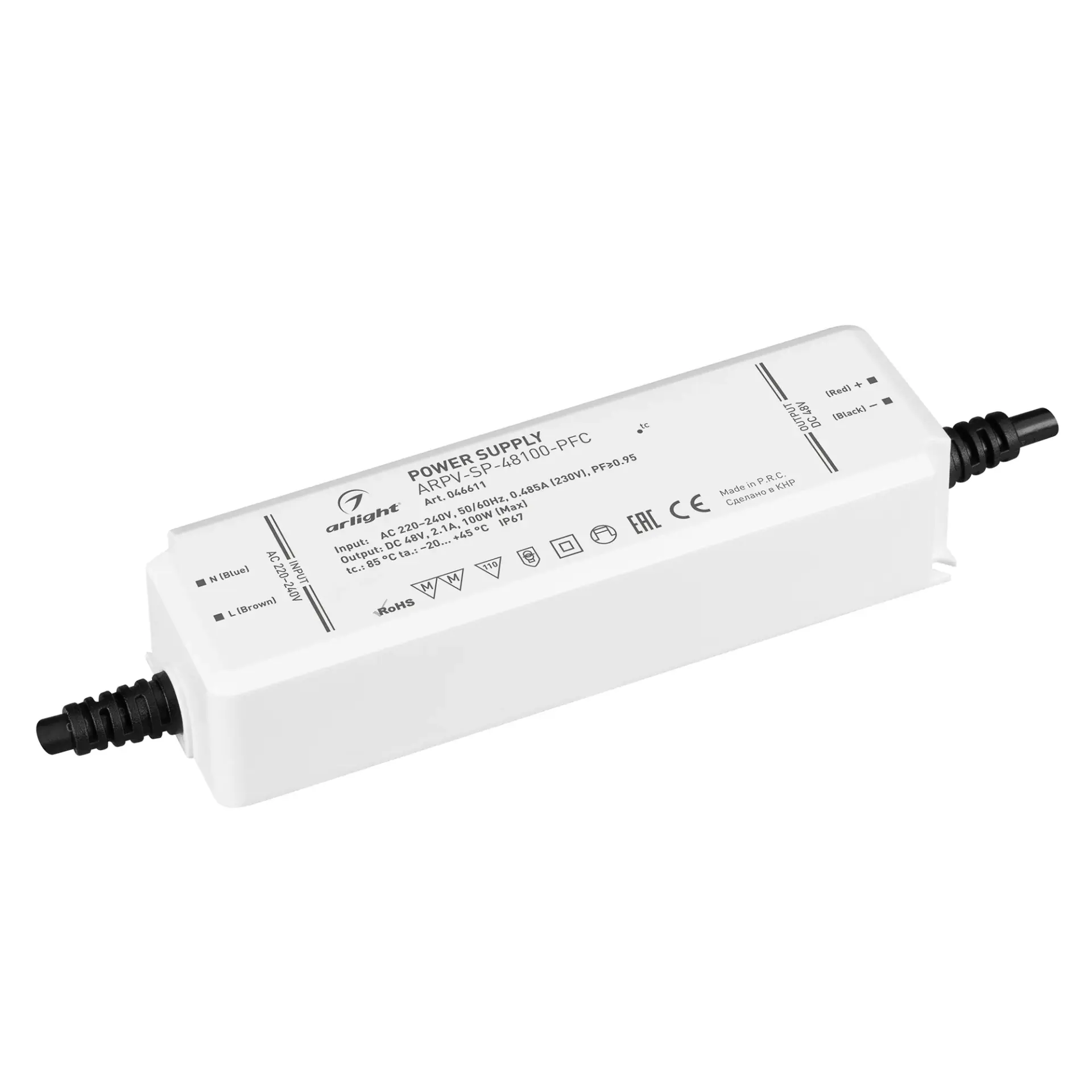 Блок питания ARPV-SP-48100-PFC (48V, 2.1A, 100W)