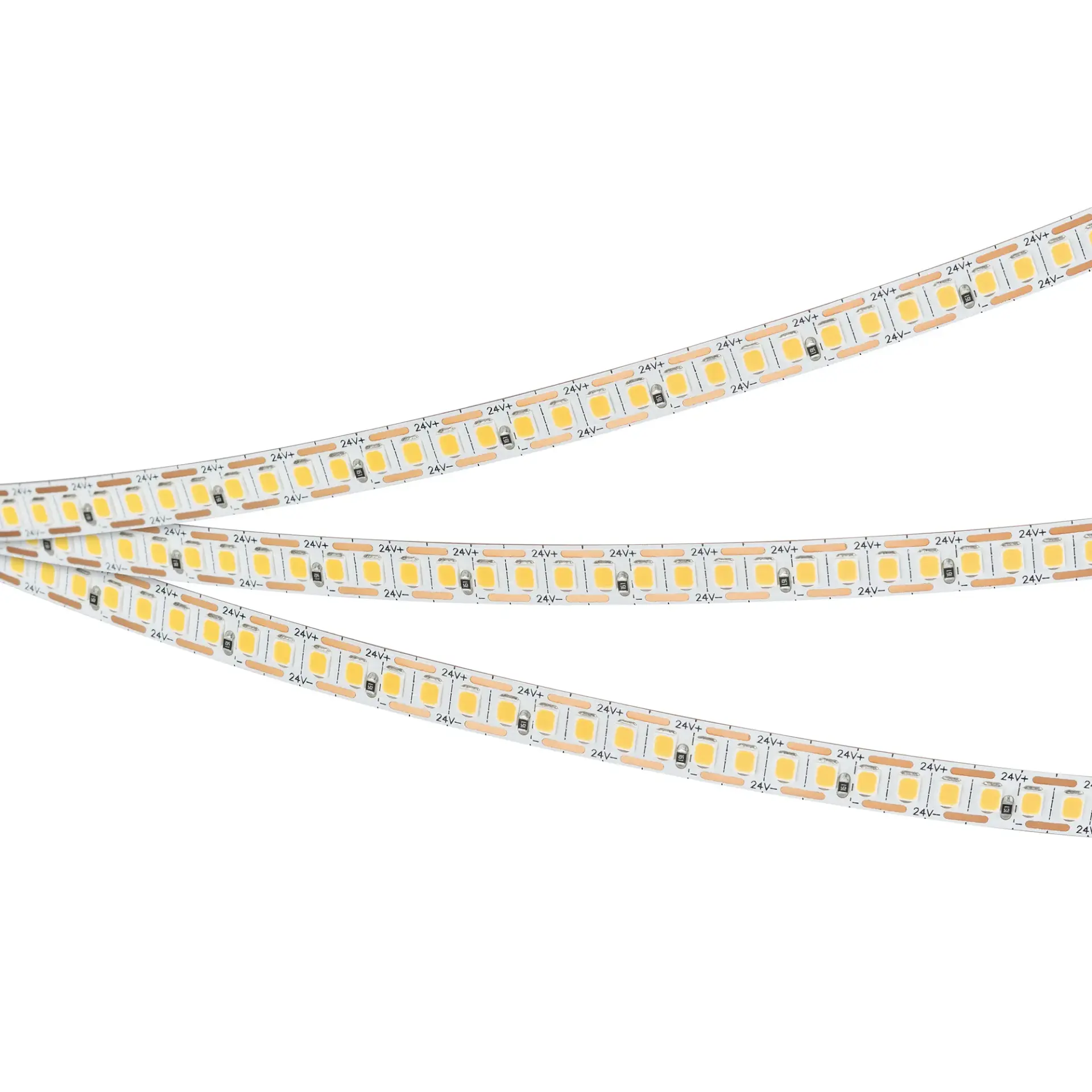 Светодиодная лента RT-A200-8mm 24V White6000-CX1 (16 W/m, IP20, 5m), ракурс 2