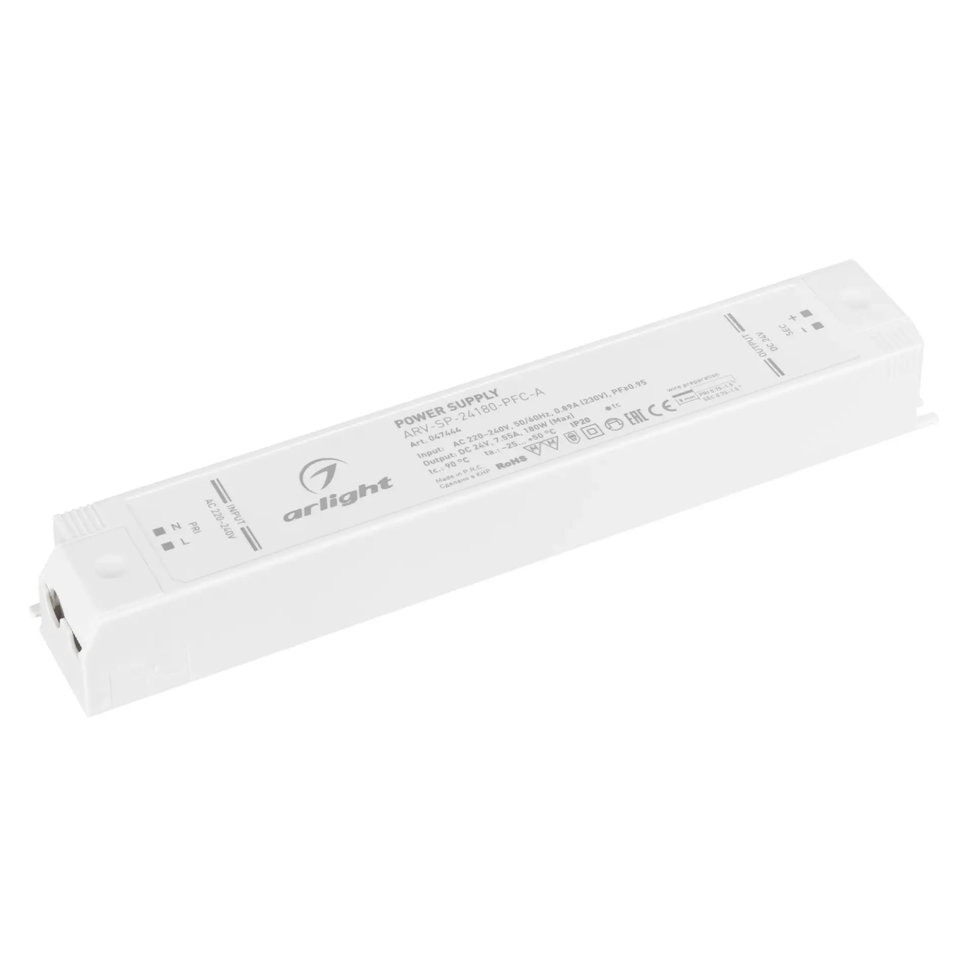 Блок питания ARV-SP-24180-PFC-A (24V, 7.5A, 180W)