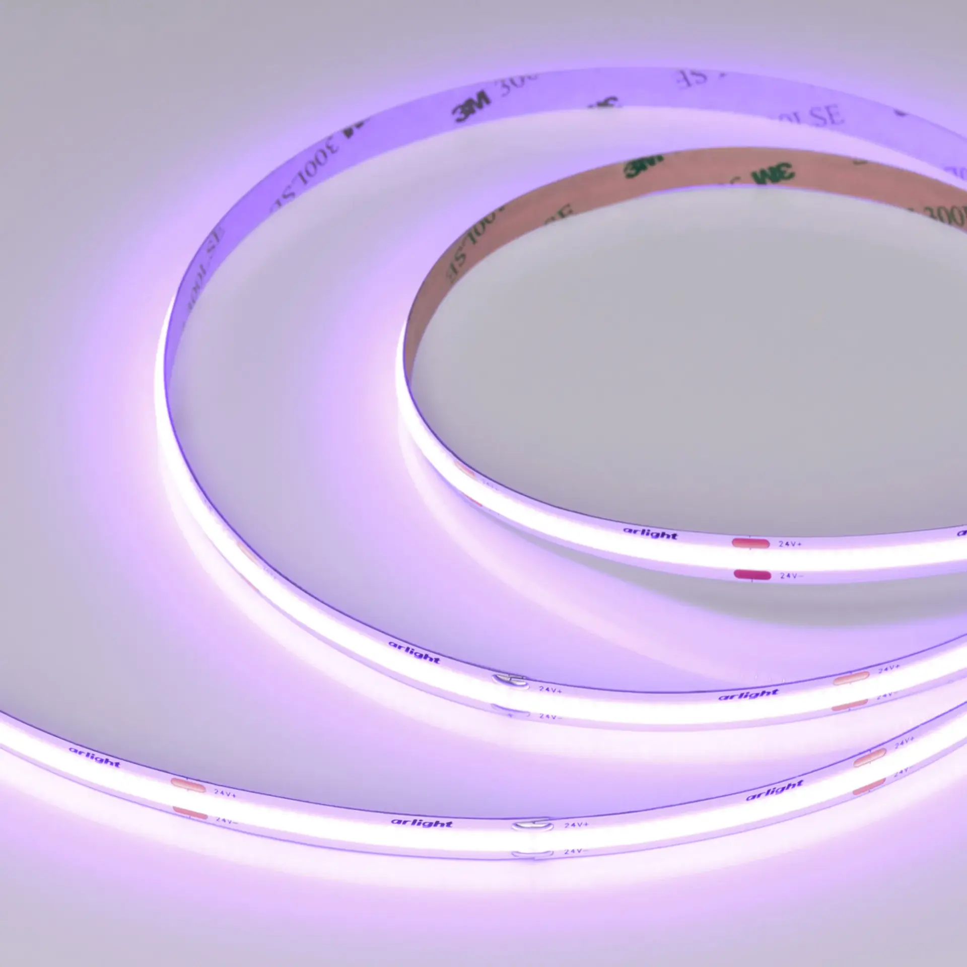 Светодиодная лента COB-X480-8mm 24V Violet (8 W/m, IP20, 5m)
