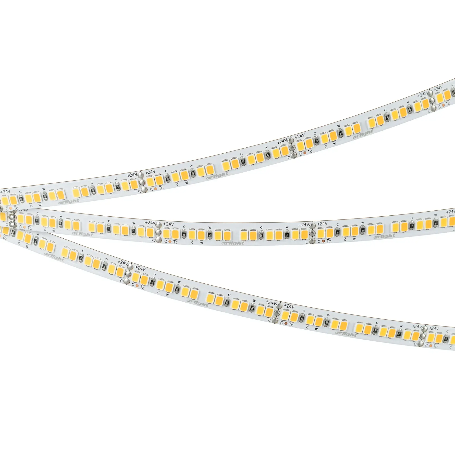 Светодиодная лента RT-A240-8mm 24V Day-MIX (20 W/m, IP20, 5m), ракурс 3