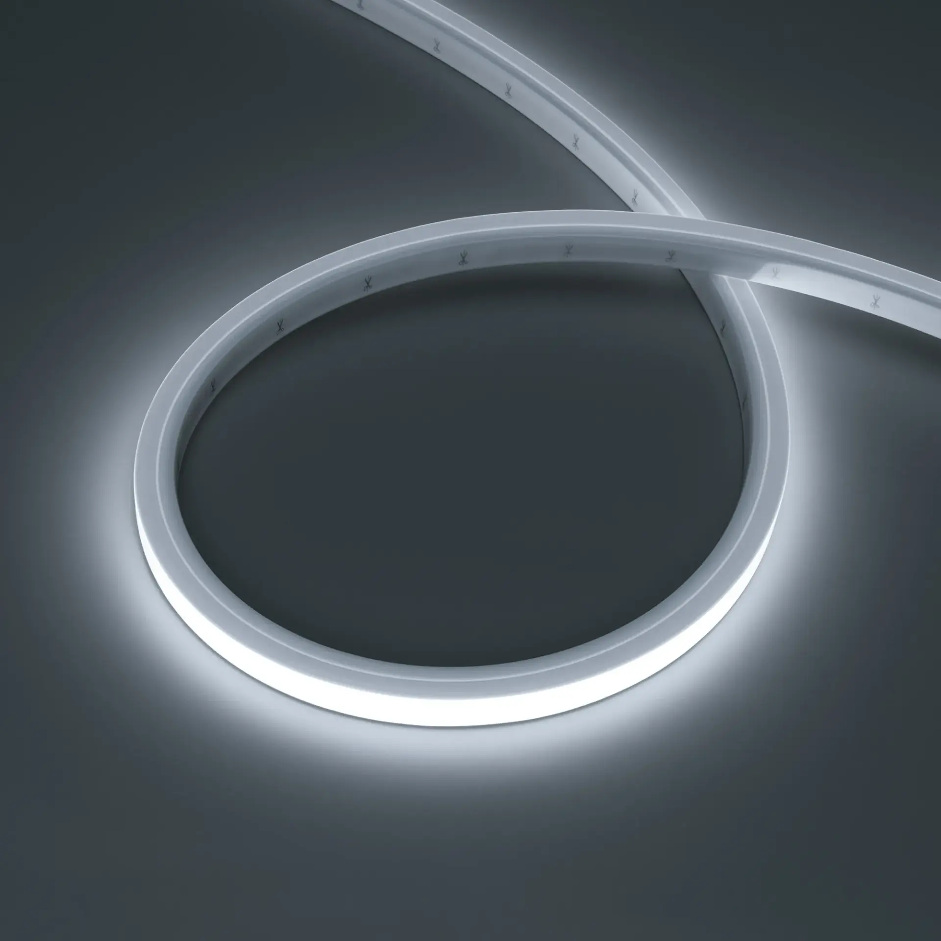 Гибкий неон NOVA-TOP-PU-A120-16x15mm 24V White7200 (10 W/m, IP68, 5m, wire x2)