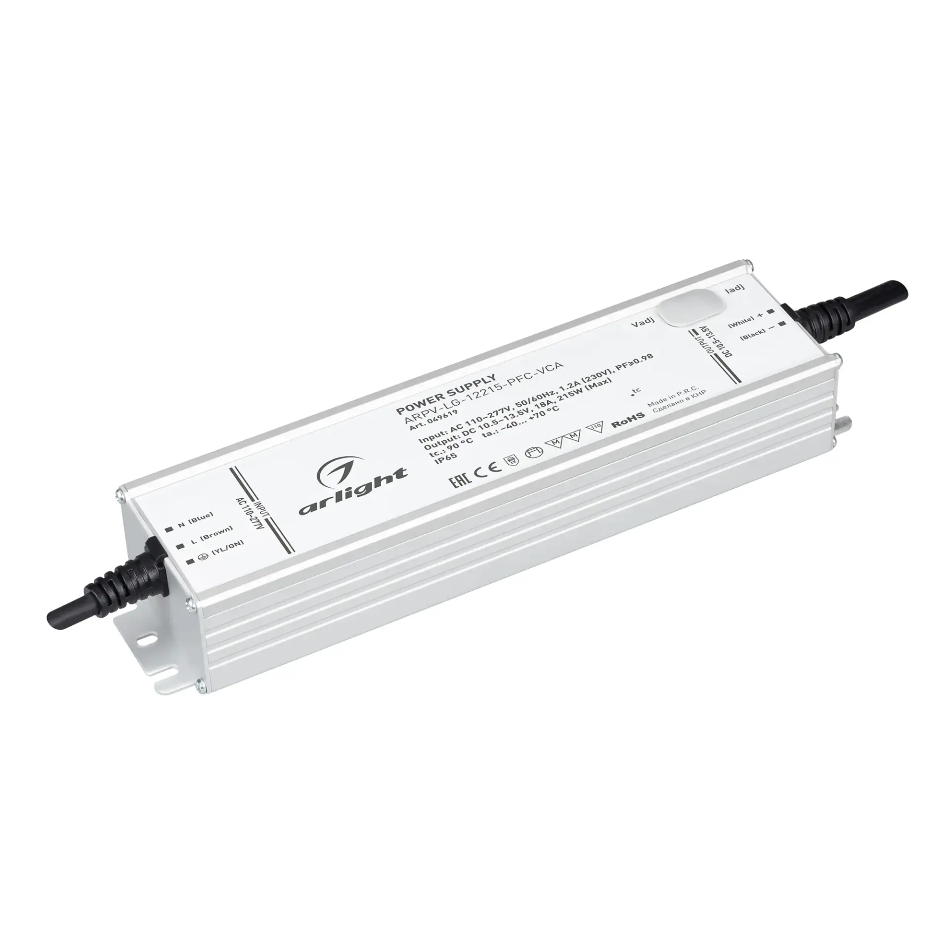Блок питания ARPV-LG-12215-PFC-VCA (10.5-13.5V, 18A, 215W)
