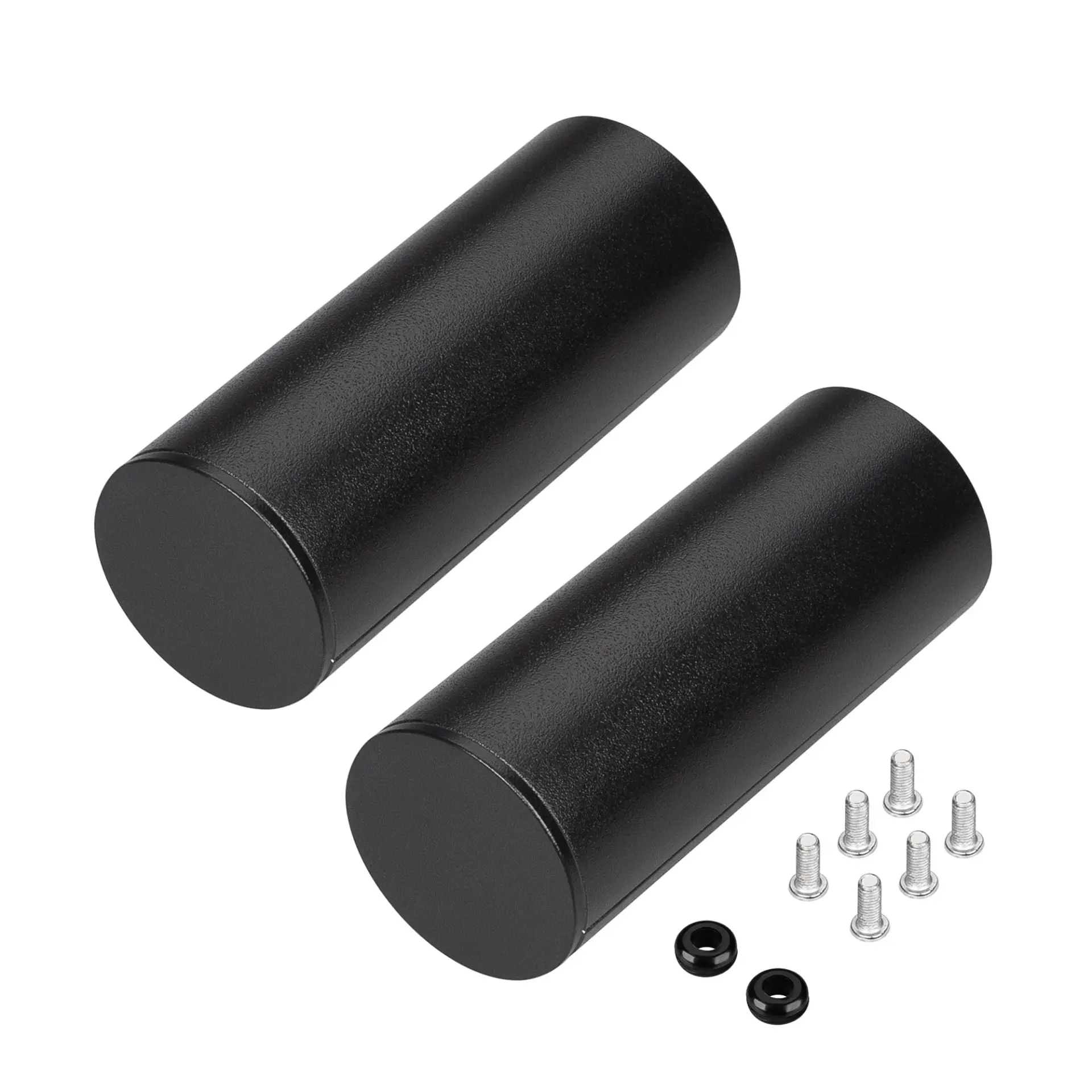 Заглушка ROUND-D36-360 BLACK с отверстием