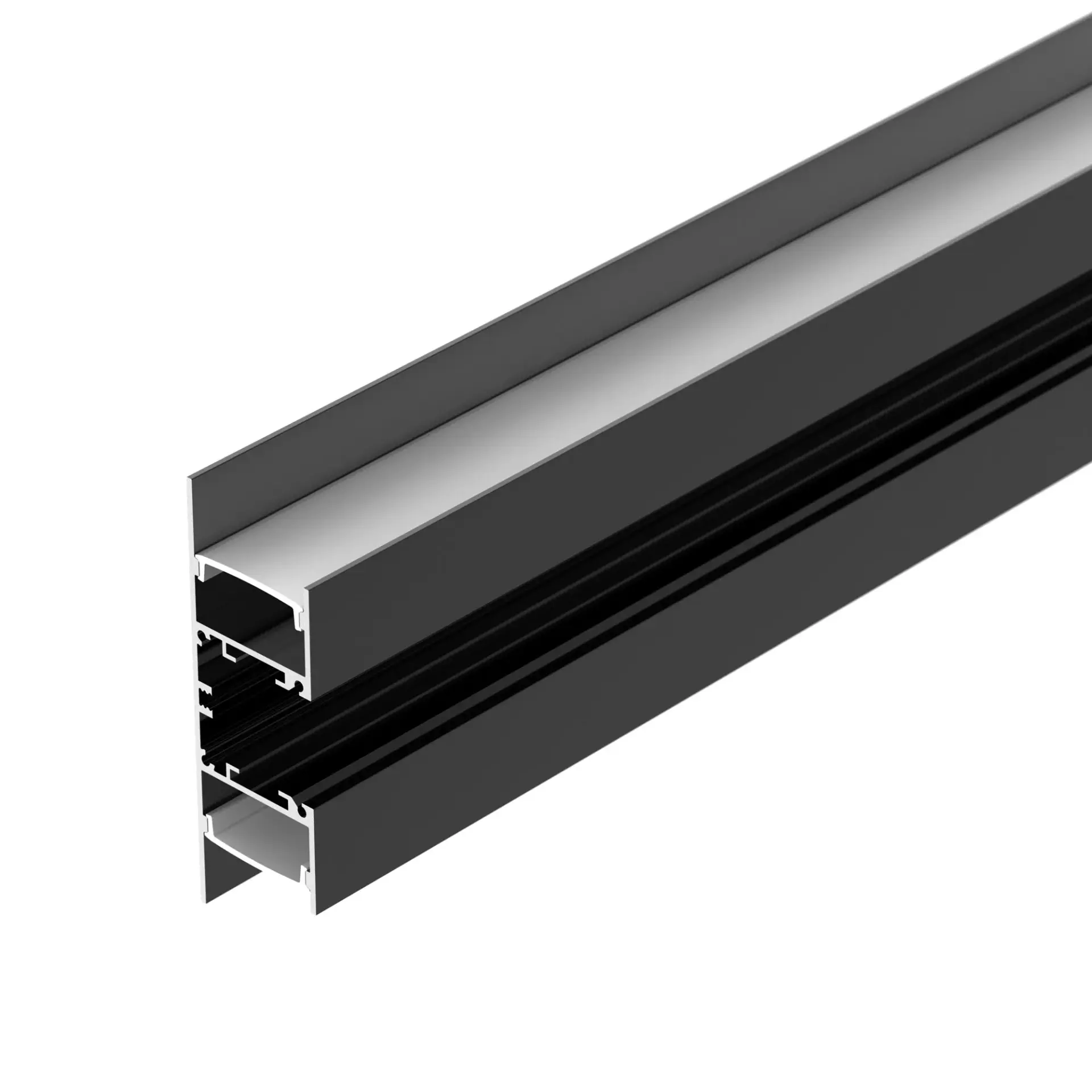 Профиль WALL-2575-DUAL-2000 ANOD BLACK