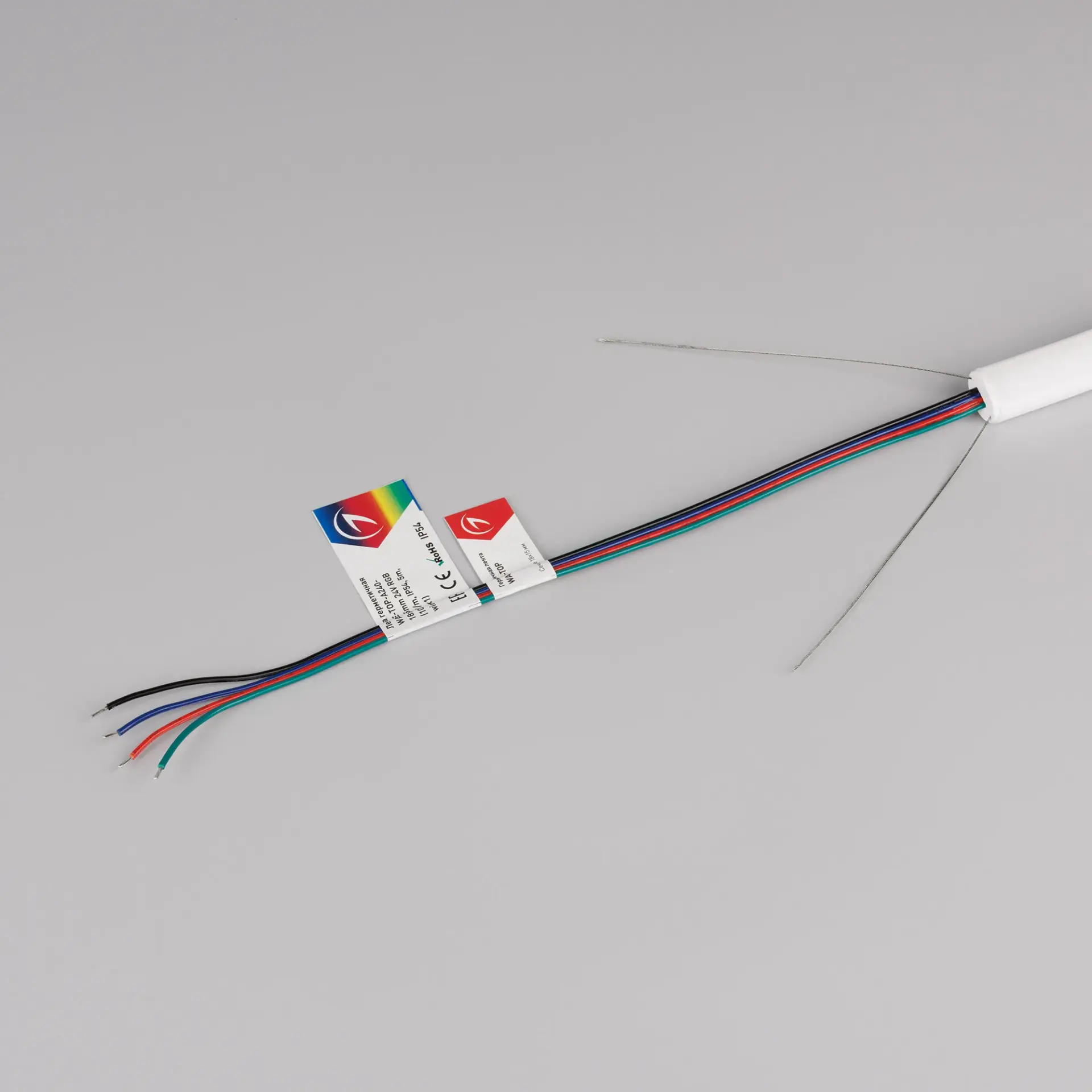Гибкий неон WAVE-TOP-A240-18x15mm 24V RGB (10 W/m, IP54, 5m, wire x1), ракурс 3