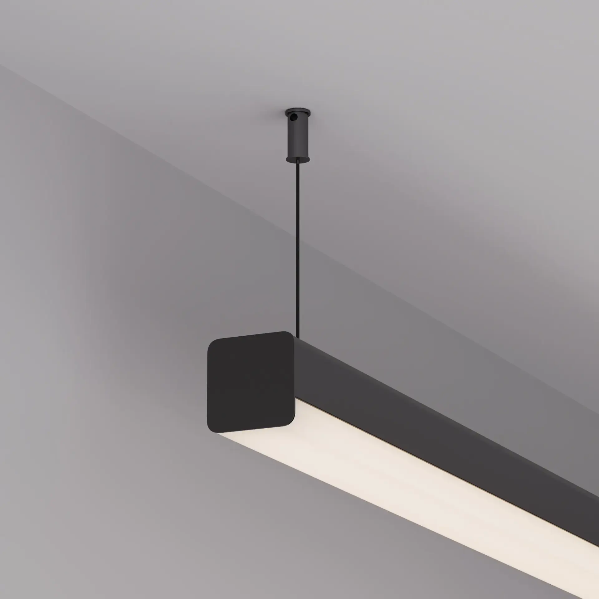 Заглушка LINE-D-3030 SQUARE BLACK