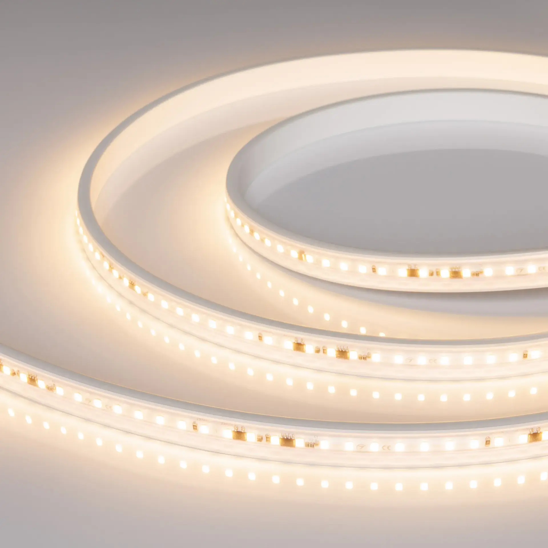 Светодиодная лента герметичная ARL-PV-A120-15mm 230V Warm3000 (15 W/m, IP65, 50m)