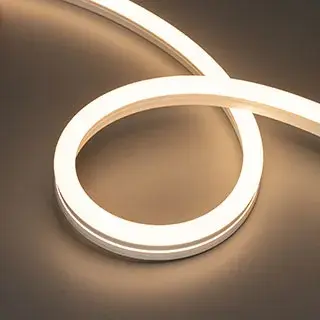 Гибкий неон MOONLIGHT-SIDE-A140-12x24mm 24V Warm3000 (9.6 W/m, IP68, 0,5m, wire x1)