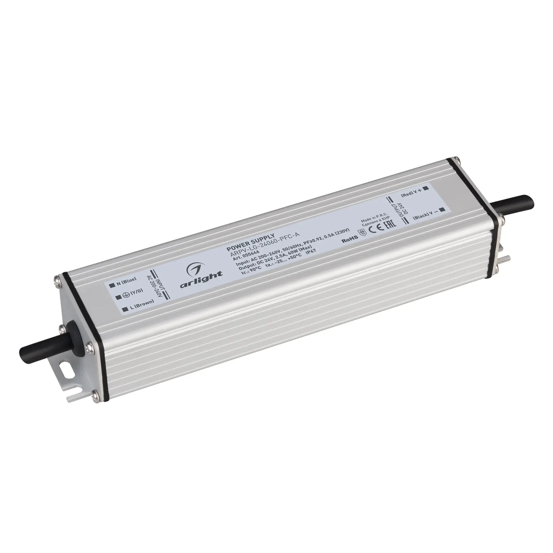 Блок питания ARPV-LG-24060-PFC-A (24V, 2.5A, 60W)