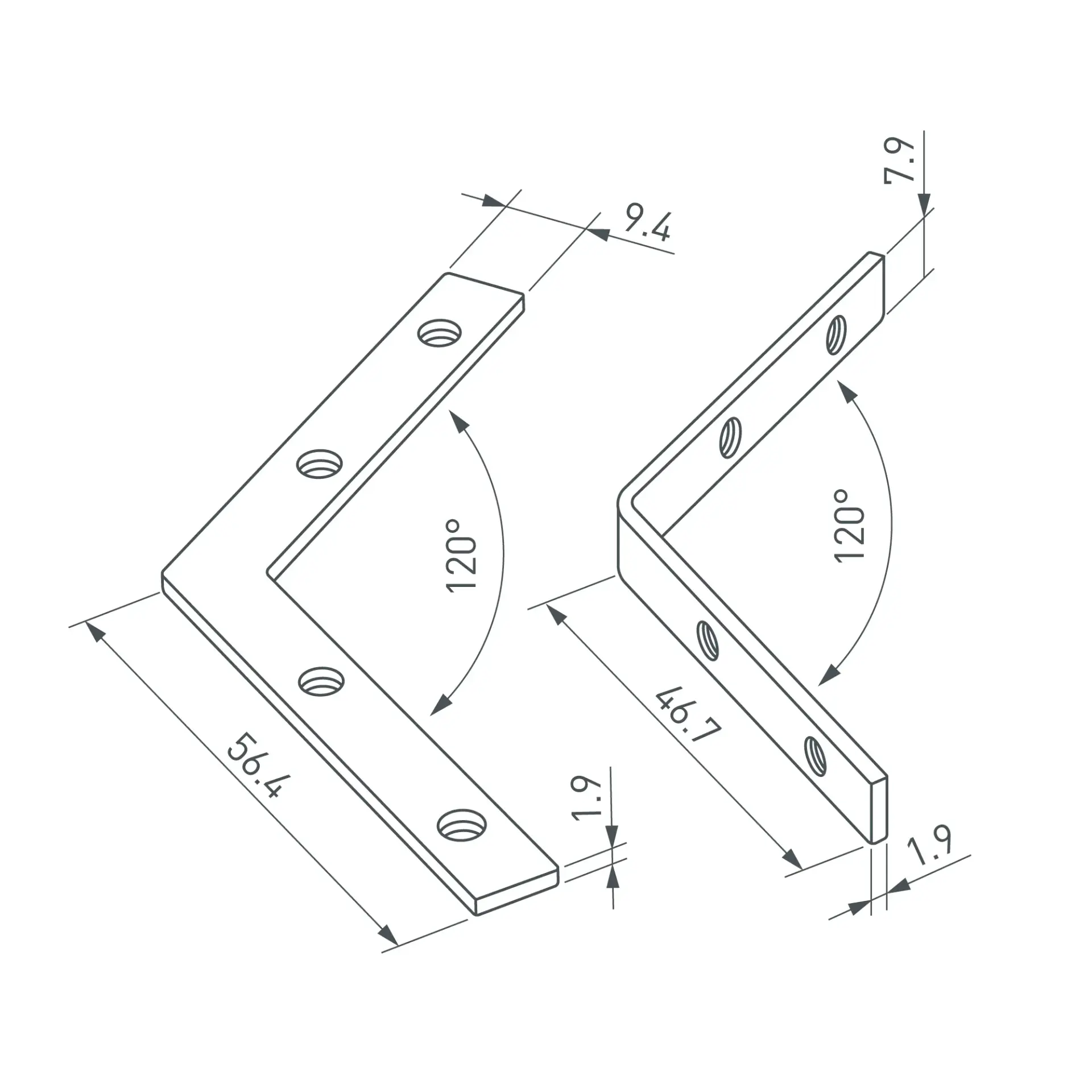 Соединитель профиля LINE-6070-120 Set