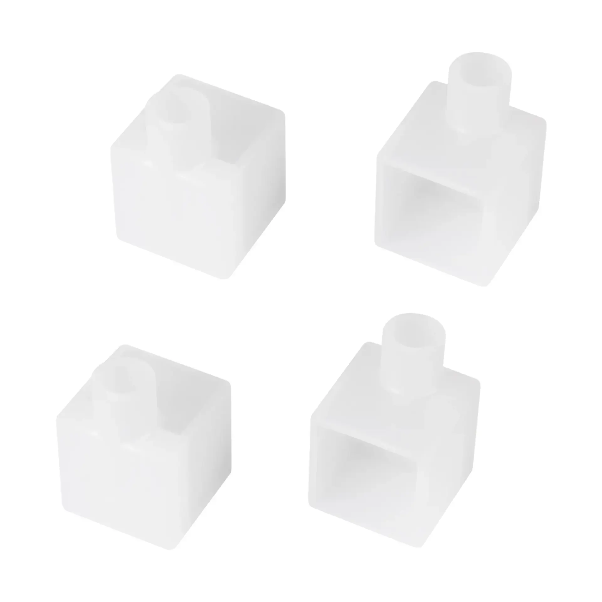 Заглушка WPH-FLEX-1616-90 WHITE с отверстием