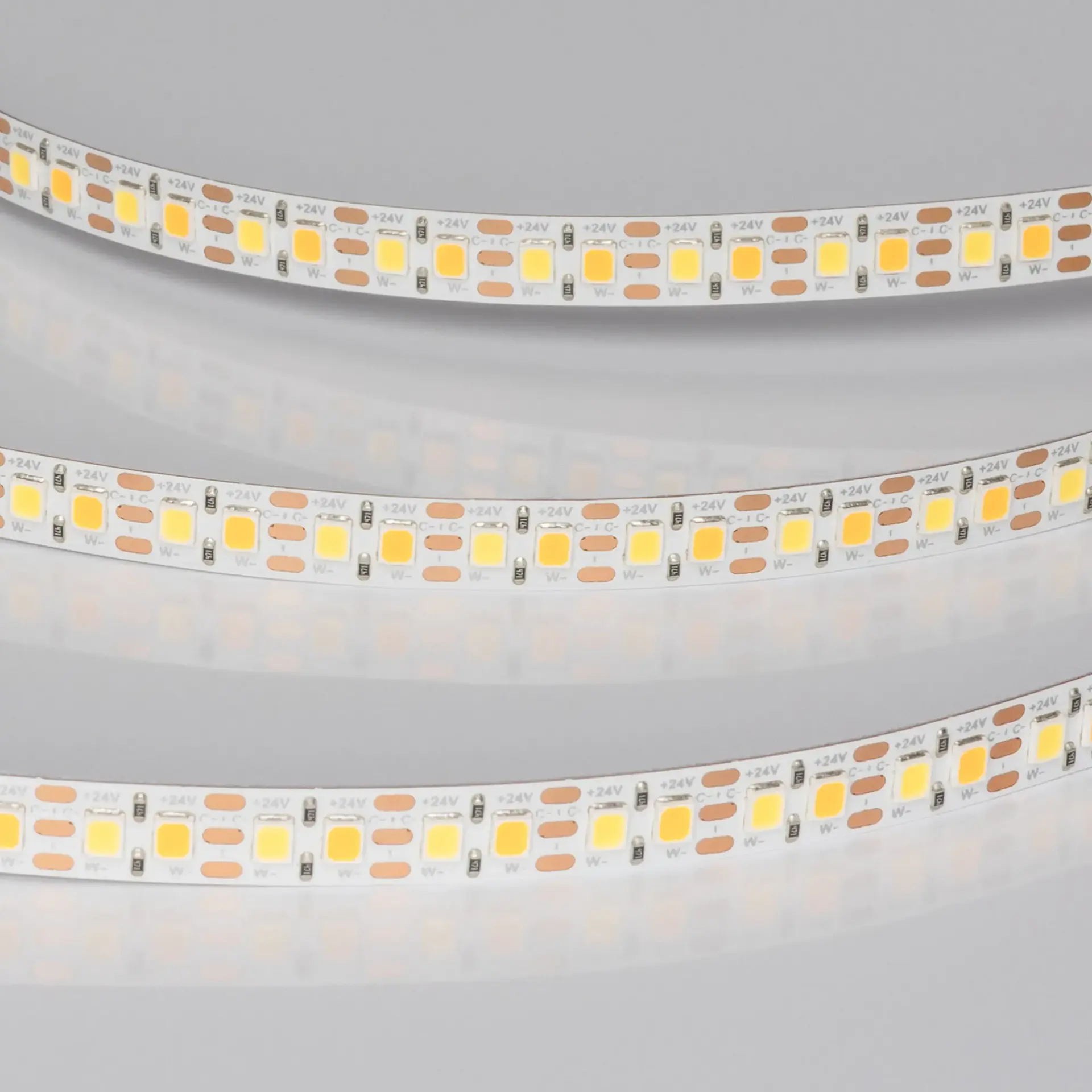 Светодиодная лента UL-A168-8mm 24V White-MIX-CX2 (18 W/m, IP20, 5m), ракурс 3
