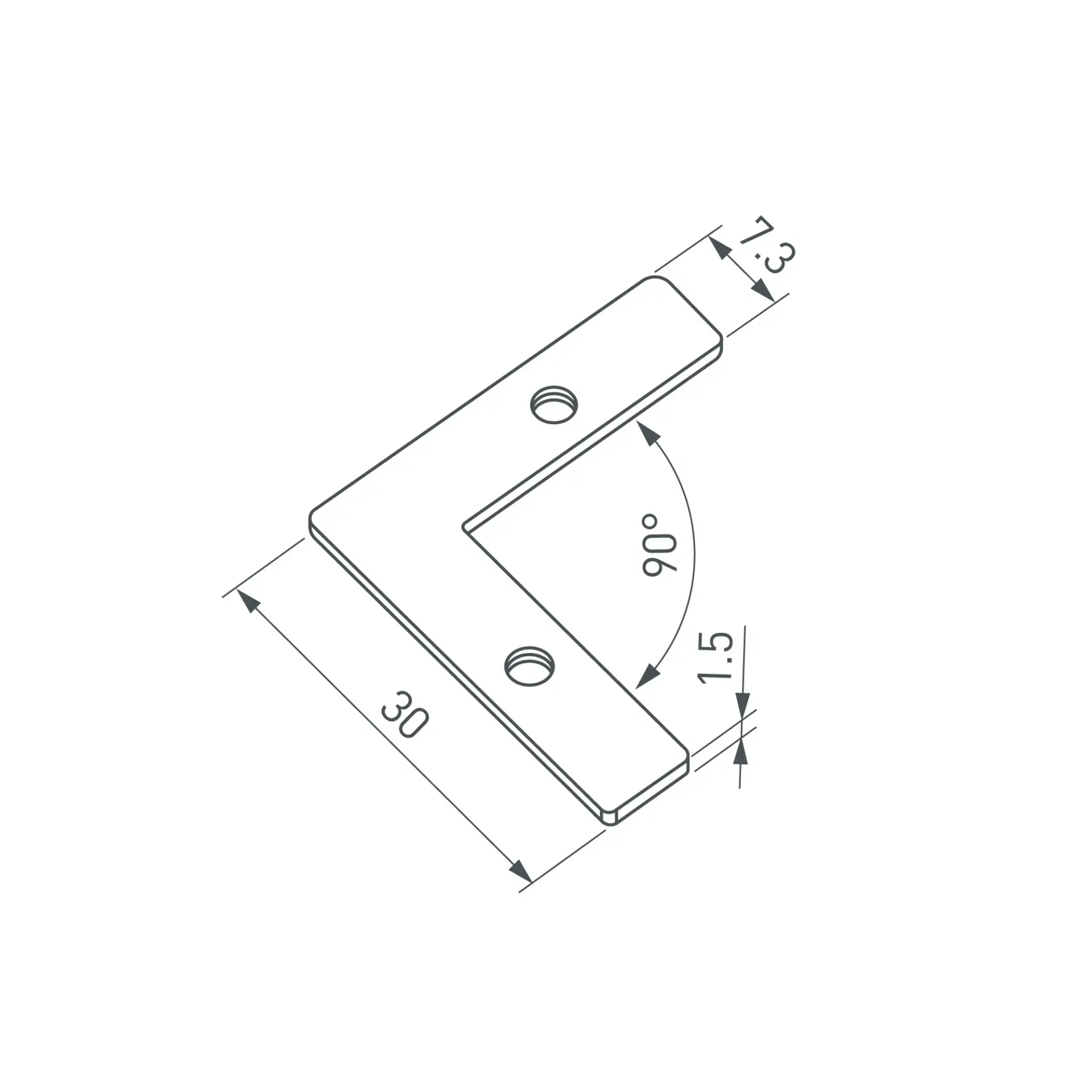 Соединитель профиля LINE-6070-L90 Set