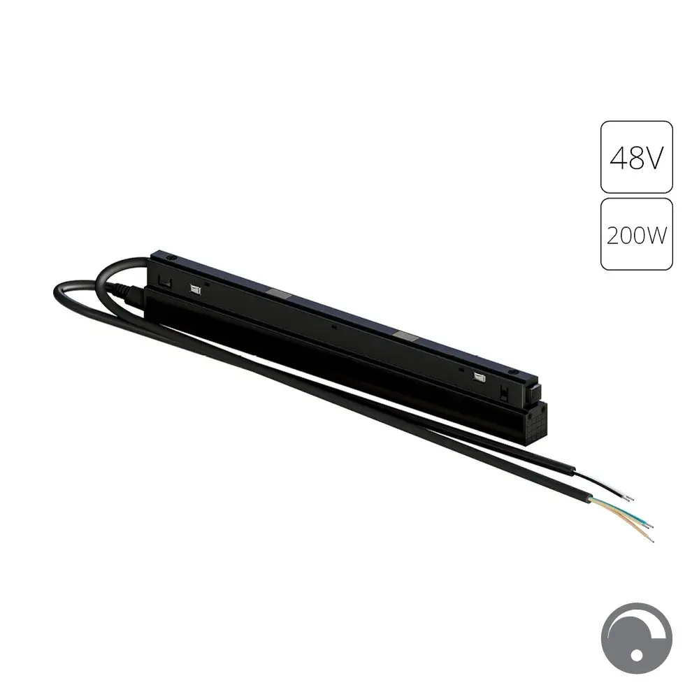 Блок питания встраиваемый в трек 48V 200W для магнитной трековой системы Arte Lamp A482806N ARTE LAMP — черный