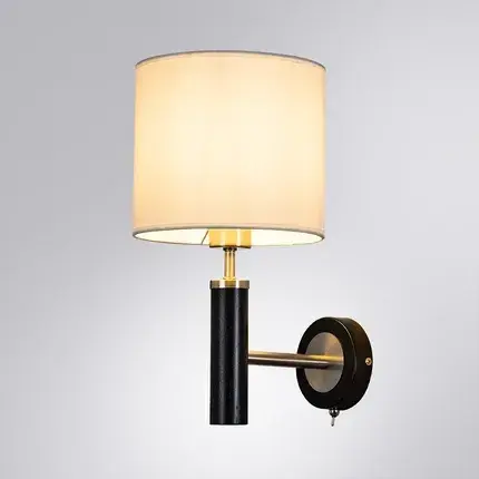 Бра Arte Lamp A5029AP-1SS ROBERT — черный, ракурс 2