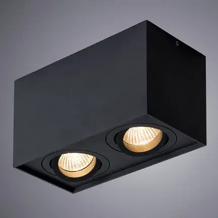 Точечный светильник Arte Lamp A5544PL-2BK FACTOR — черный, ракурс 2