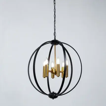 Люстра Arte Lamp A7013SP-6BK CASTULA — черный, ракурс 2