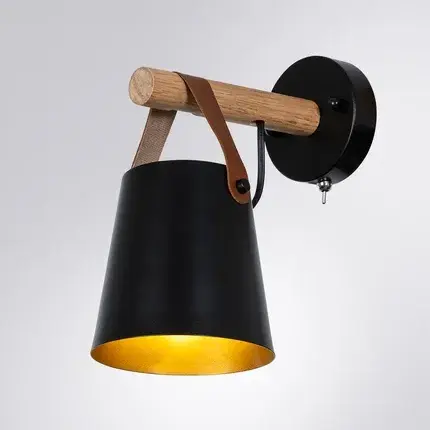 Бра Arte Lamp A7032AP-1BK THOMAS — черный, ракурс 2