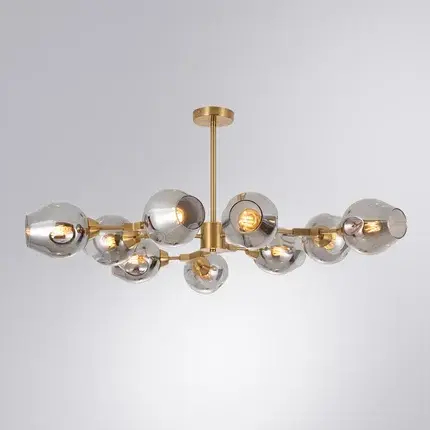 Люстра Arte Lamp A7759PL-9PB YUKA — золотой, ракурс 2
