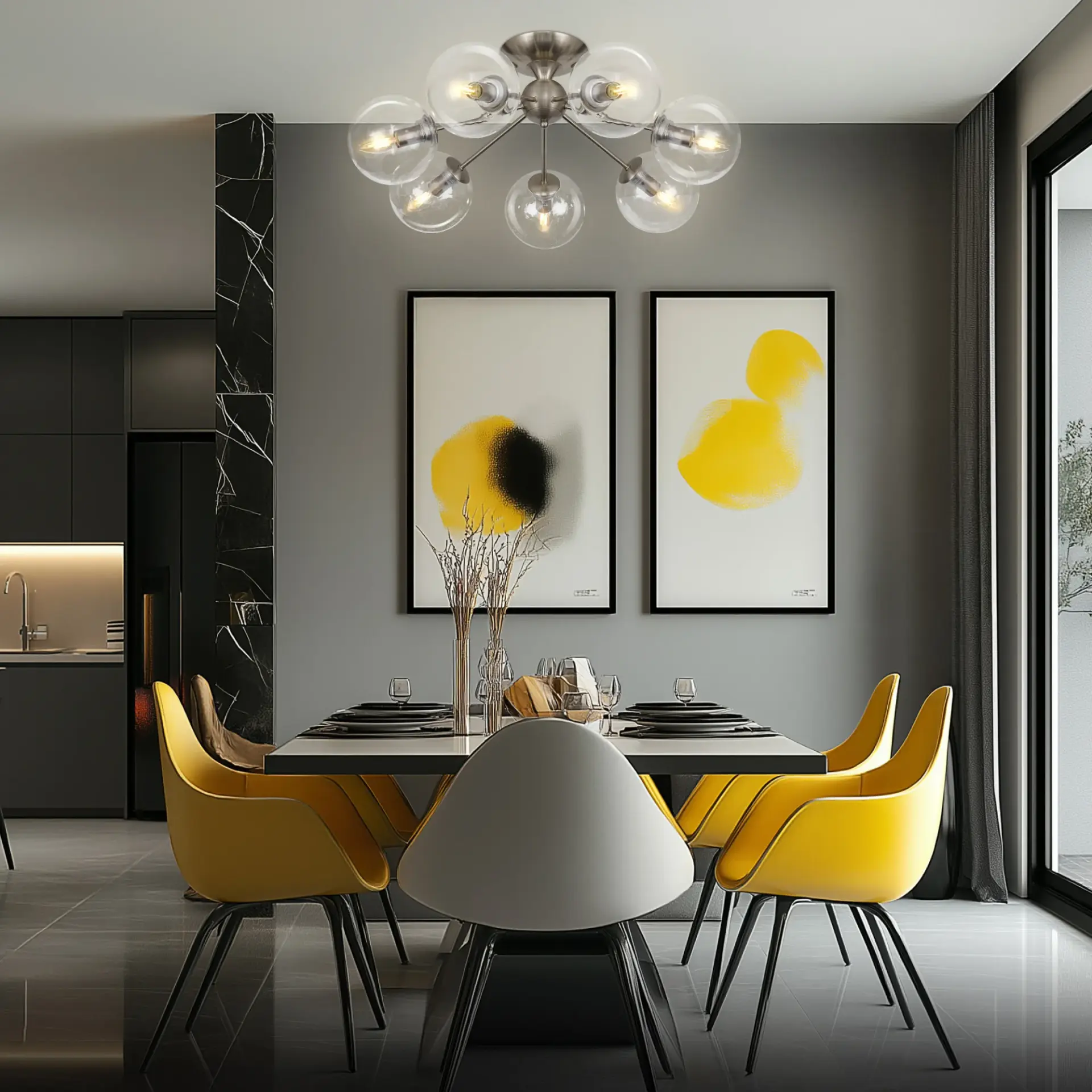 Люстра Citilux CL102171 ТОММИ — никель, ракурс 8