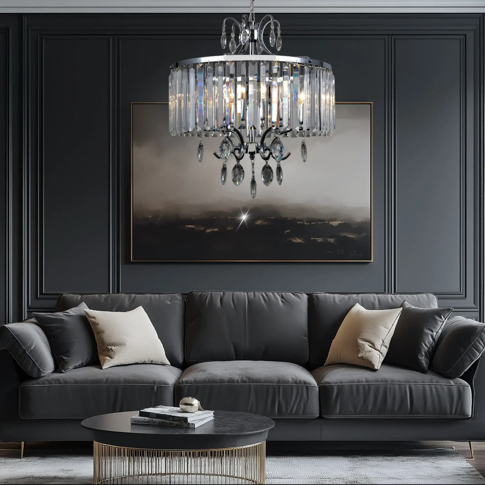 Люстра Citilux CL335161 ИНГА — хром, ракурс 14