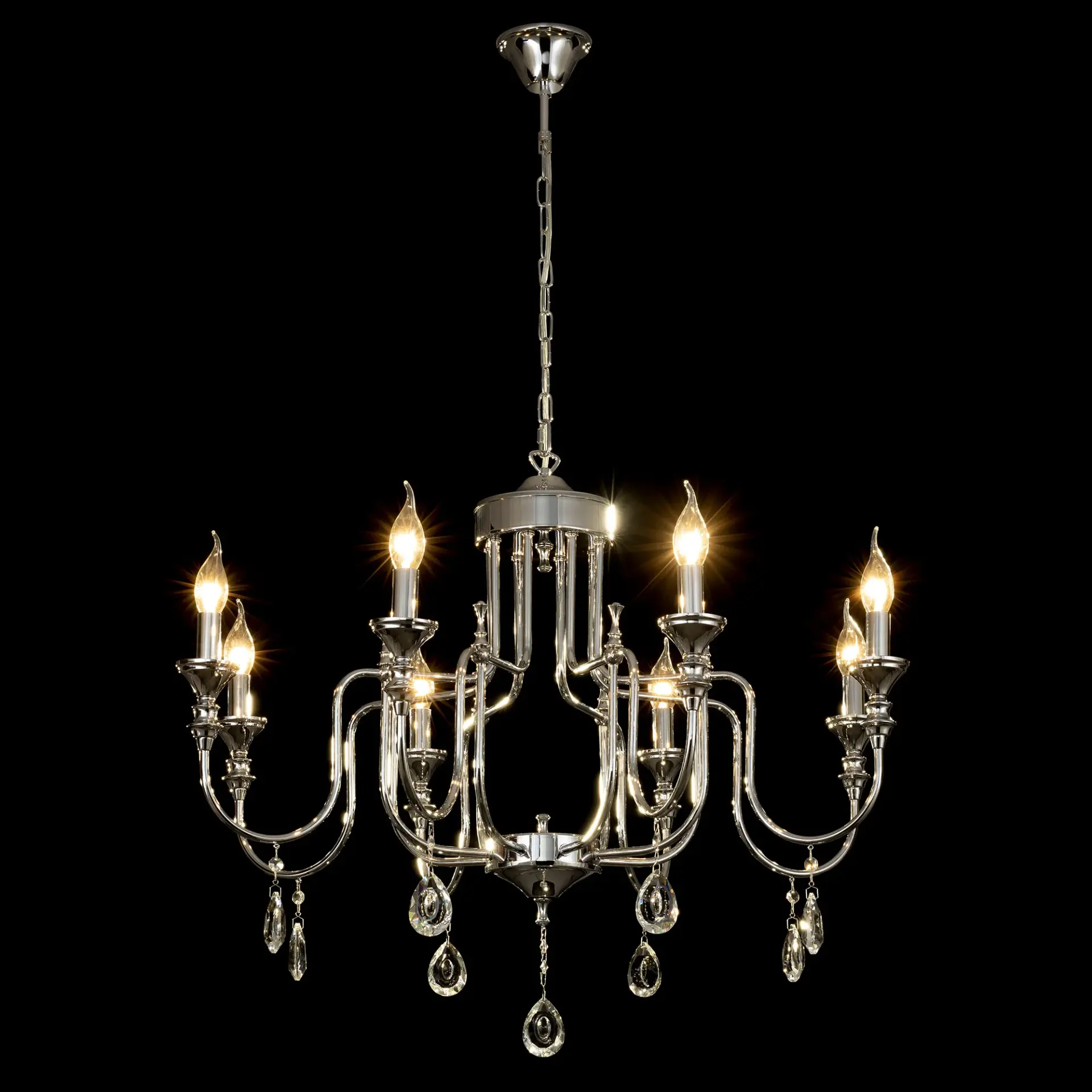 Люстра Citilux CL437181 РИГА — хром, ракурс 2