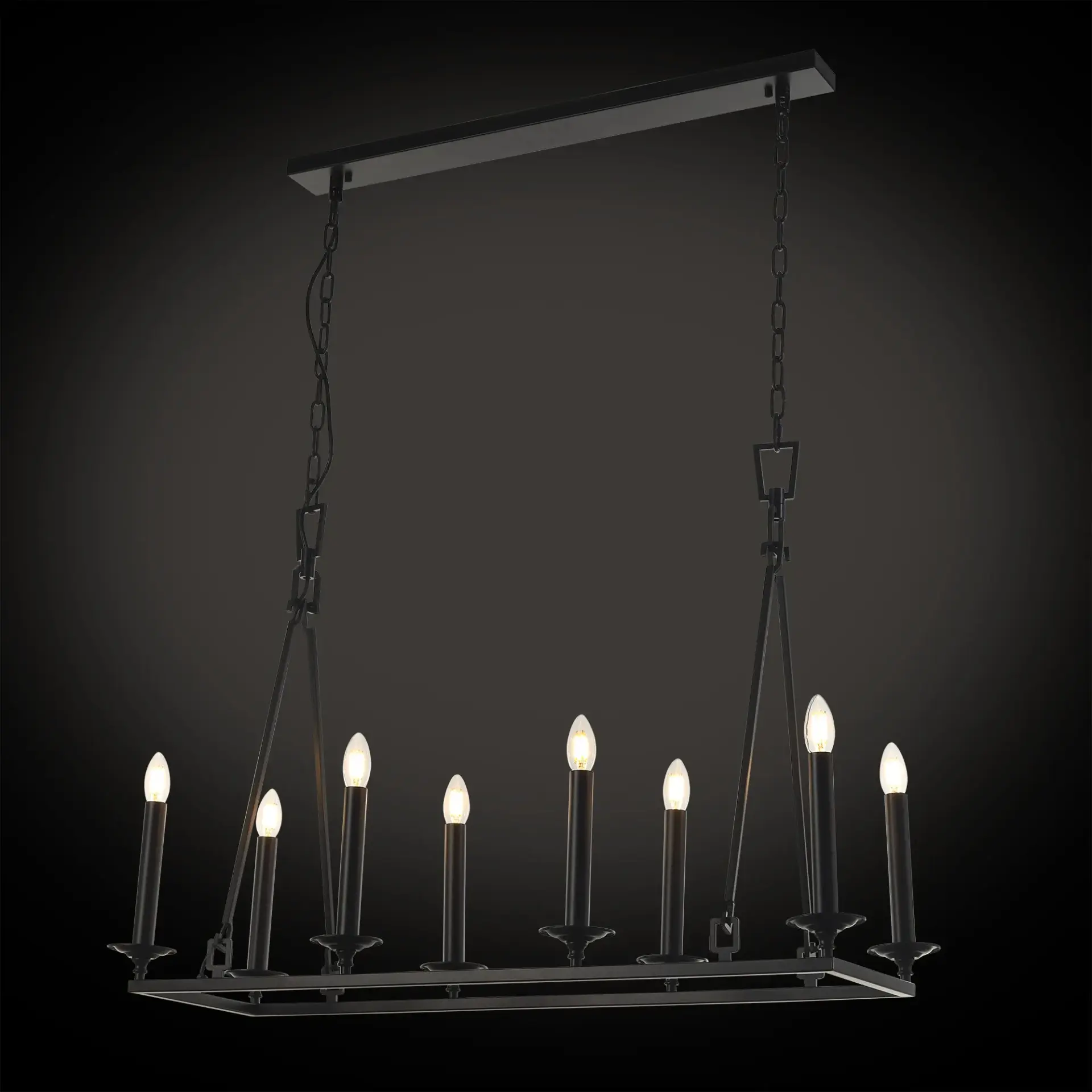 Люстра Citilux CL471245 МАРКИЗ — венге, ракурс 2