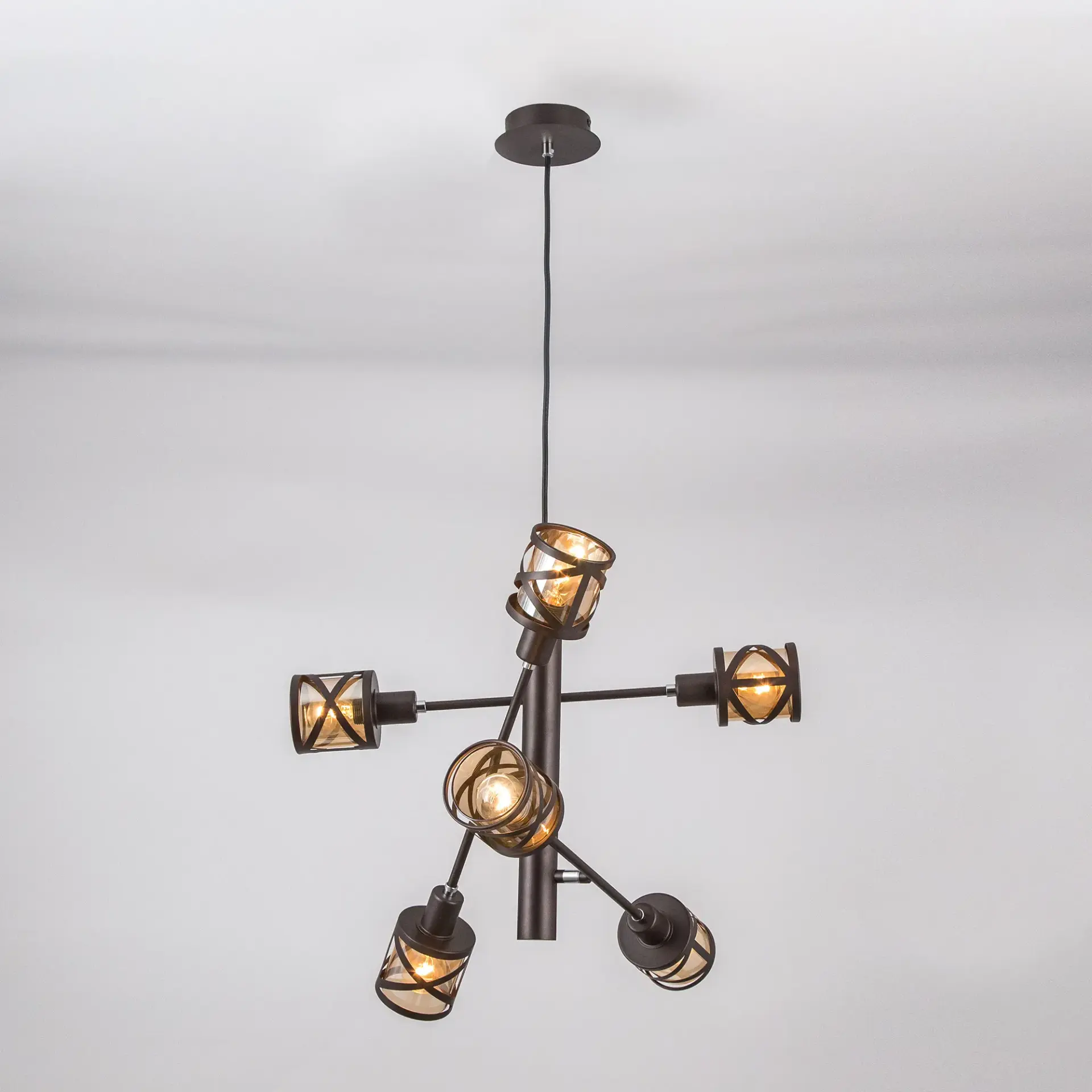 Люстра Citilux CL536165 ГЕССЕН — коричневый, ракурс 4
