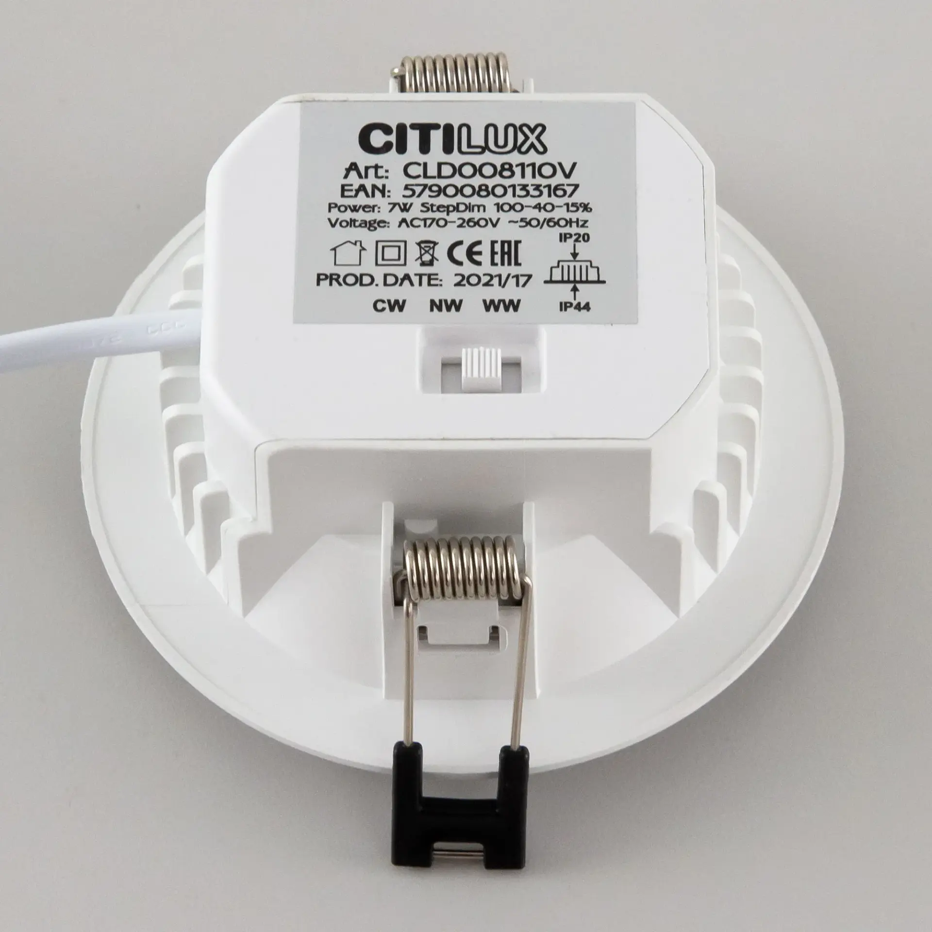 Точечный светильник Citilux CLD008110V АКВИ — белый, ракурс 20