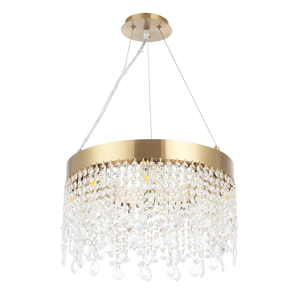 Люстра Crystal Lux AQUA SP9 — латунь, ракурс 2