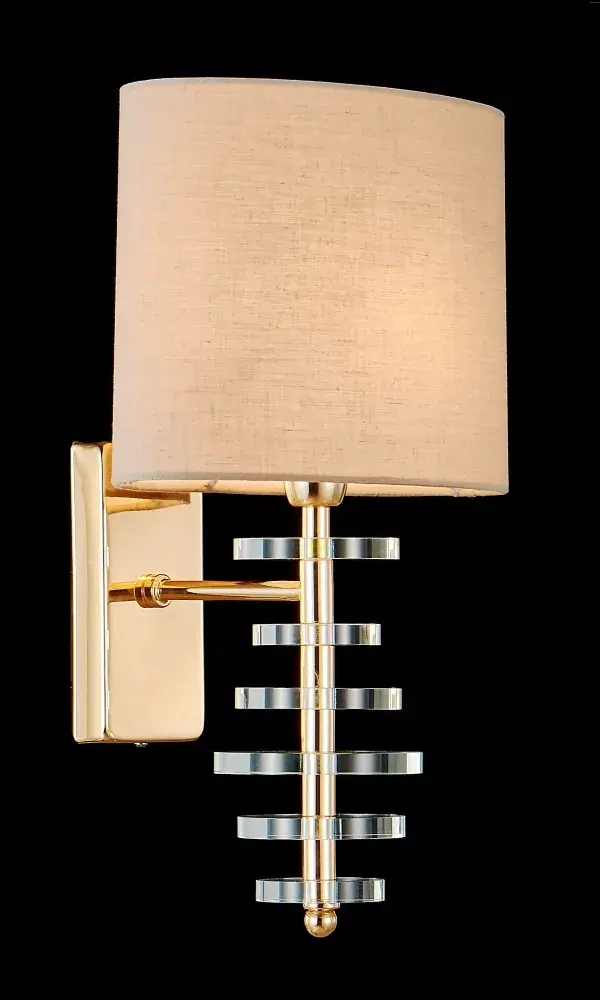 Бра Crystal Lux ARMANDO AP1.2 GOLD — золотой, ракурс 2