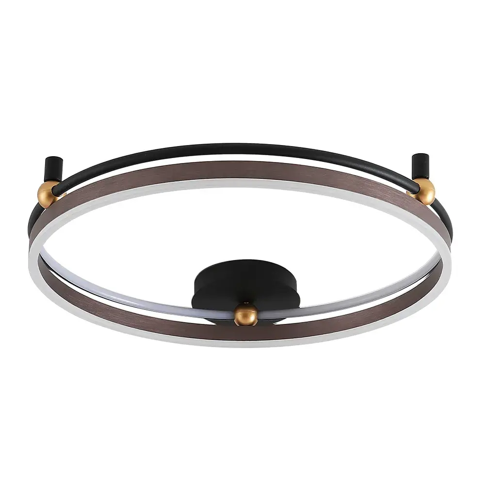 Светильник Crystal Lux FERNANDO PL72W LED COFFEE/BLACK — черный, ракурс 2