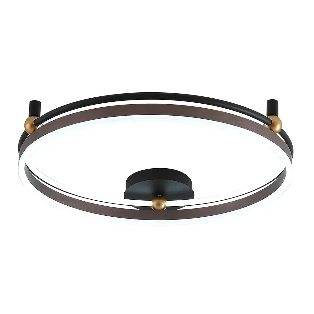 Светильник Crystal Lux FERNANDO PL72W LED COFFEE/BLACK — черный, ракурс 3