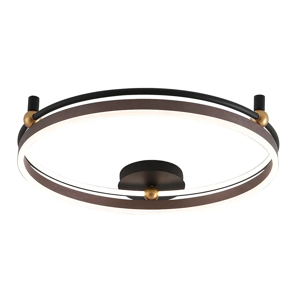 Светильник Crystal Lux FERNANDO PL72W LED COFFEE/BLACK — черный, ракурс 4