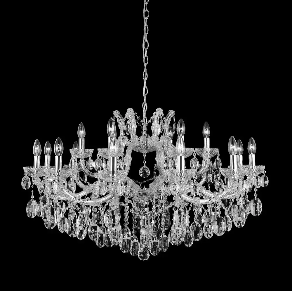 Люстра Crystal Lux HOLLYWOOD SP12+6 CHROME — хром
