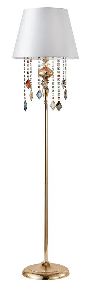 Торшер Crystal Lux MERCEDES PT1 GOLD/COLOR — золотой