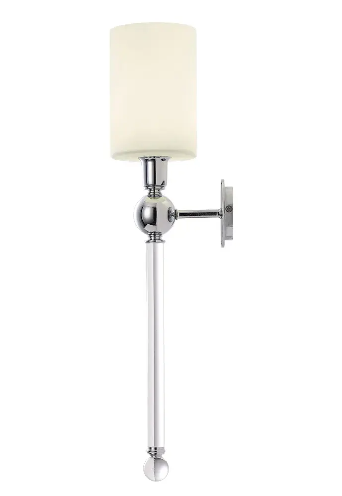 Бра Crystal Lux MIRABELLA AP1 CHROME/WHITE — хром, ракурс 2
