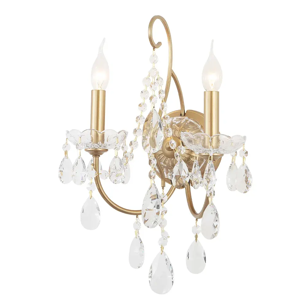 Бра Crystal Lux MONTANA AP2 — золотой