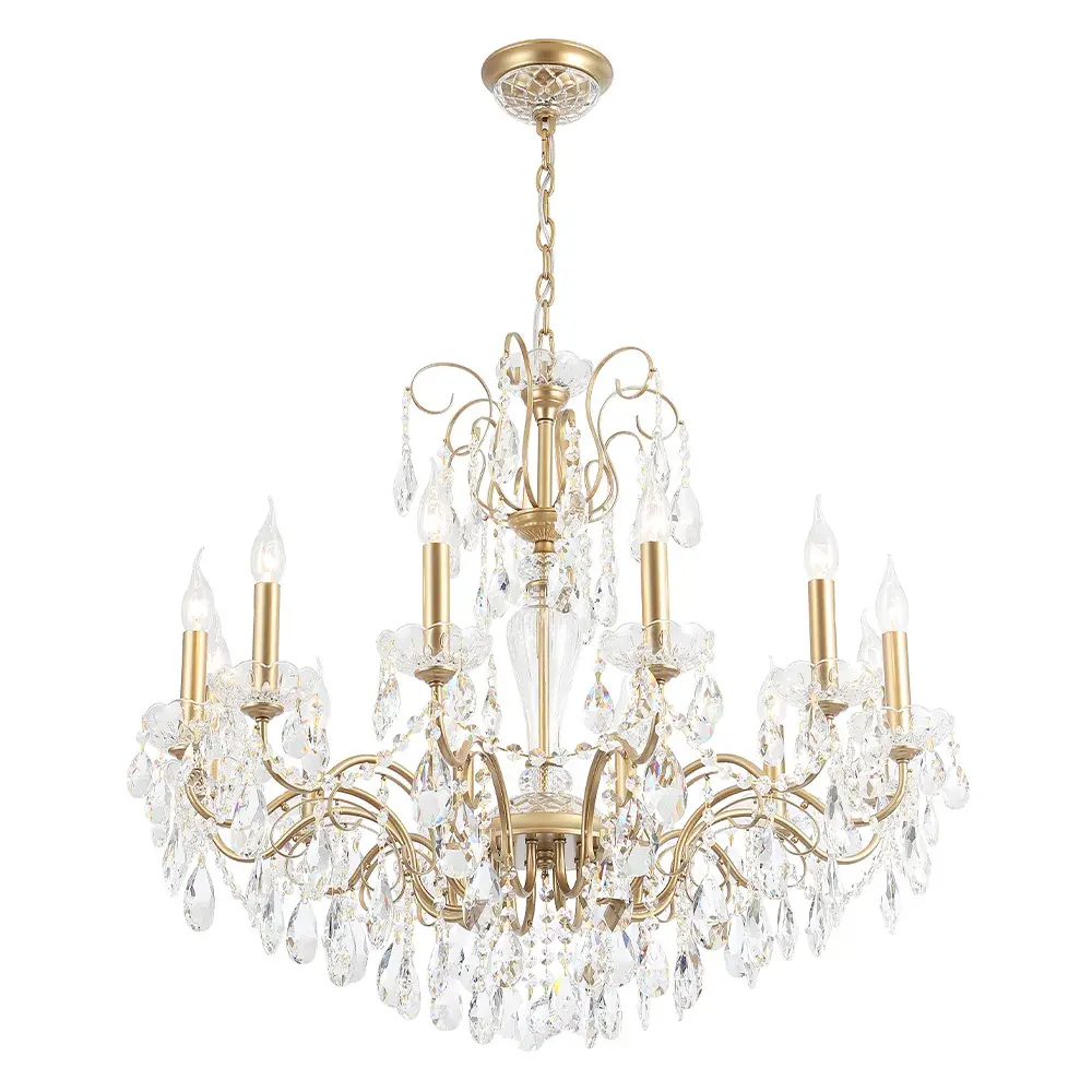 Люстра Crystal Lux MONTANA SP12 — золотой, ракурс 3
