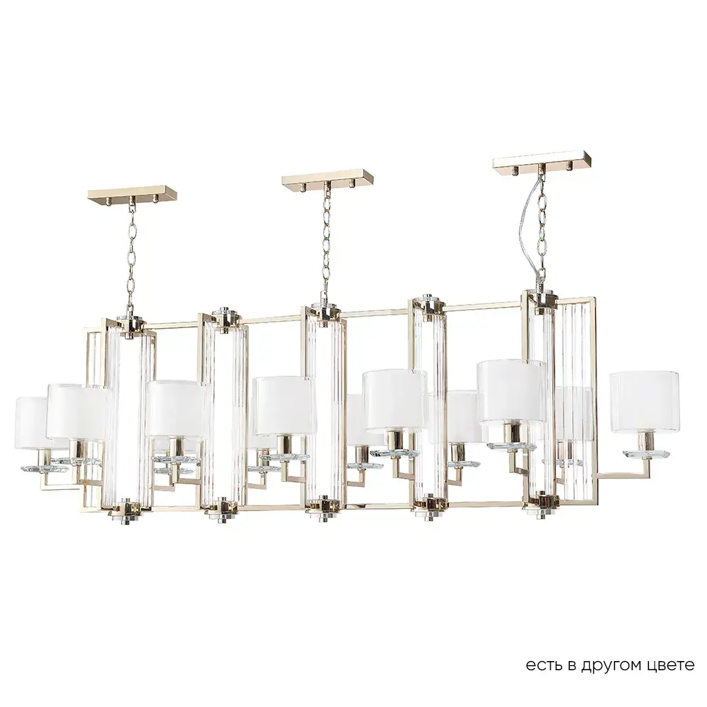 Светильник Crystal Lux NICOLAS SP12 L1600 GOLD/WHITE — золотой