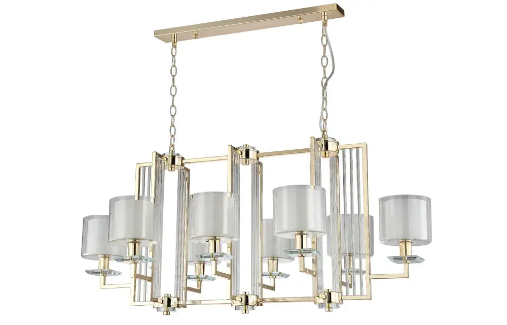 Люстра Crystal Lux NICOLAS SP8 L1000 GOLD/WHITE — золотой