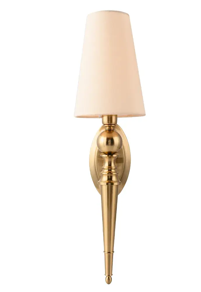 Бра Crystal Lux PER AP1 BRASS/BEIGE — золотой, ракурс 3