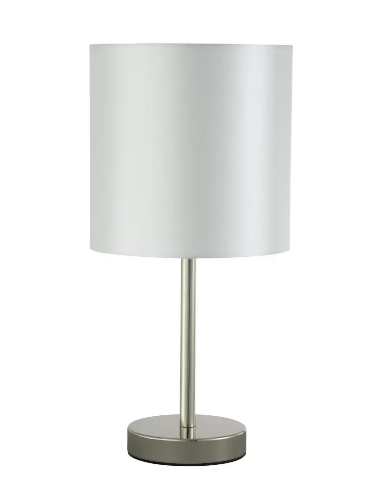 Настольная лампа Crystal Lux SERGIO LG1 NICKEL — никель
