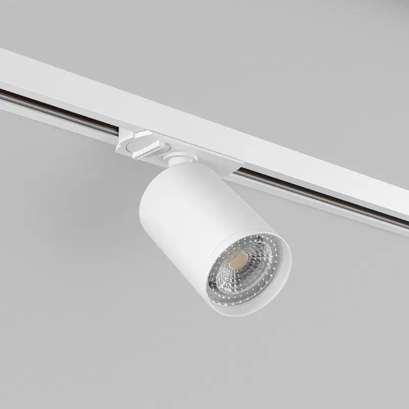 Трековый светильник Denkirs DK6201-WH SOLID TUBE | СОЛИД ТЬЮБ — белый, ракурс 2